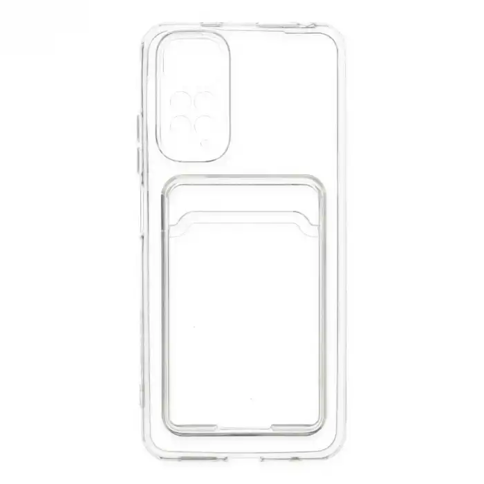 Xiaomi Redmi Note 11 Kılıf Kart Şeffaf Silikon - Şeffaf