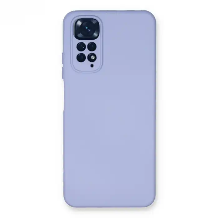 Xiaomi Redmi Note 11 Kılıf Nano İçi Kadife Silikon - Lila