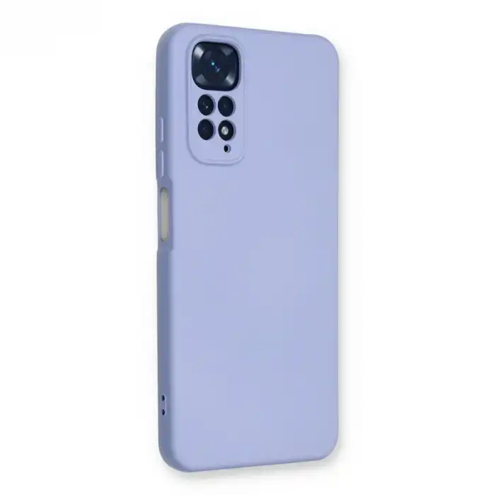 Xiaomi Redmi Note 11 Kılıf Nano İçi Kadife Silikon - Lila