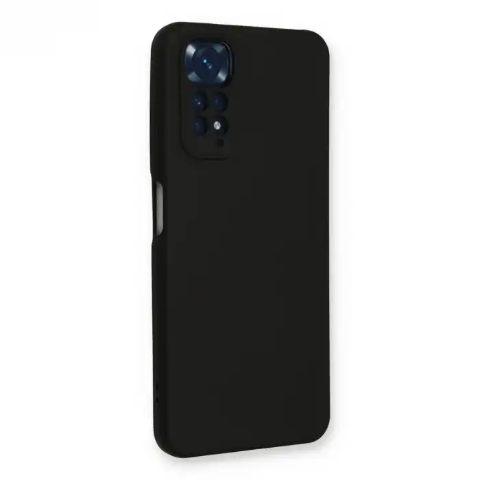 Xiaomi Redmi Note 11 Kılıf Nano İçi Kadife Silikon - Siyah