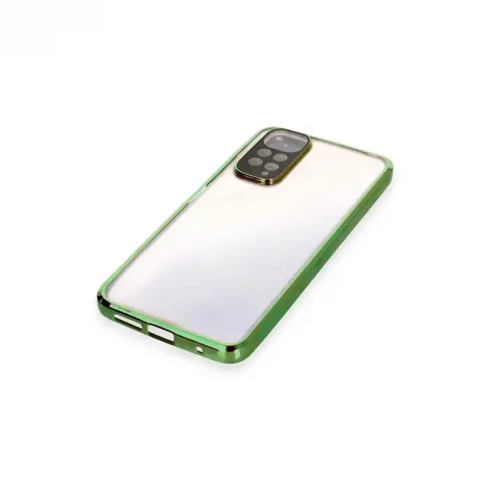 Xiaomi Redmi Note 11 Kılıf Razer Lensli Silikon - Yeşil