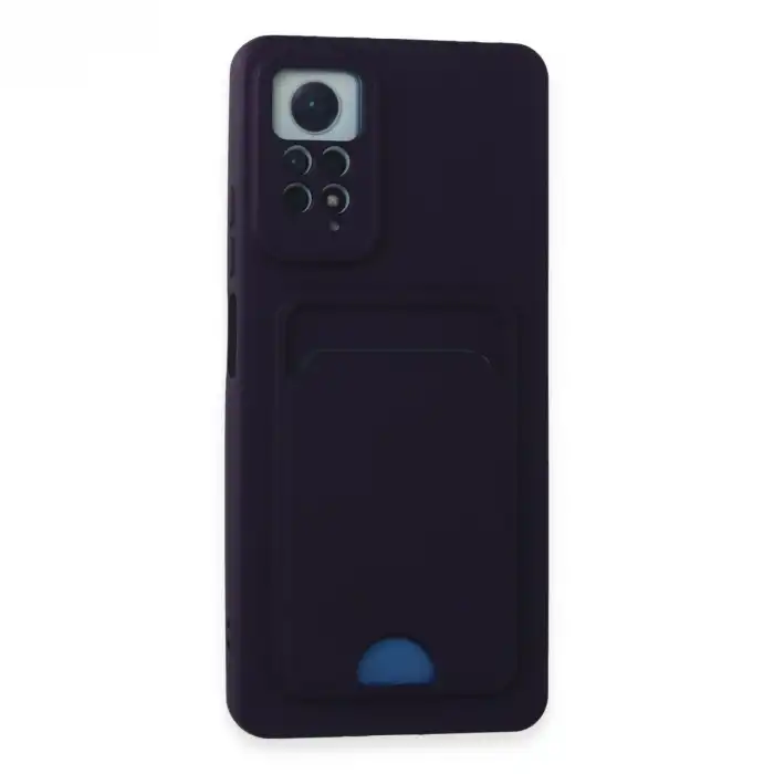 Xiaomi Redmi Note 11 Pro Kılıf Kelvin Kartvizitli Silikon - Derin Mor