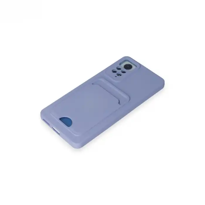 Xiaomi Redmi Note 11 Pro Kılıf Kelvin Kartvizitli Silikon - Lila