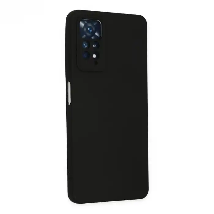 Xiaomi Redmi Note 11 Pro Kılıf Nano İçi Kadife Silikon - Siyah