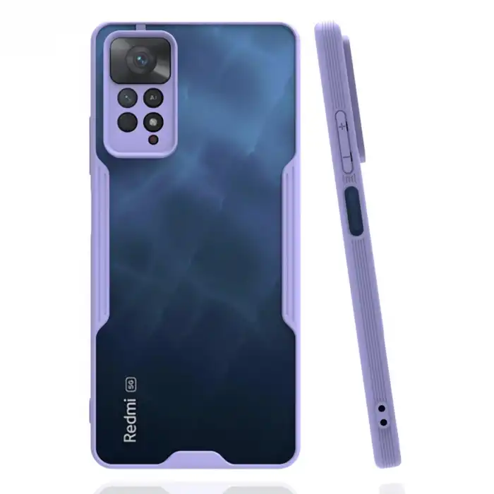 Xiaomi Redmi Note 11 Pro Kılıf Platin Silikon - Lila