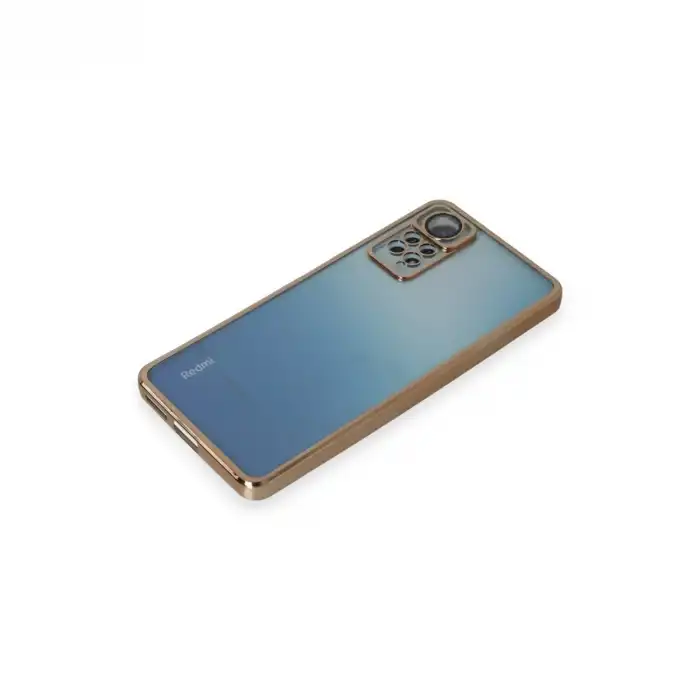 Xiaomi Redmi Note 11 Pro Kılıf Razer Lensli Silikon - Gold