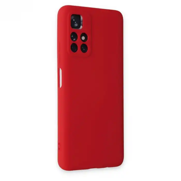Xiaomi Redmi Note 11t Kılıf Nano İçi Kadife Silikon - Kırmızı