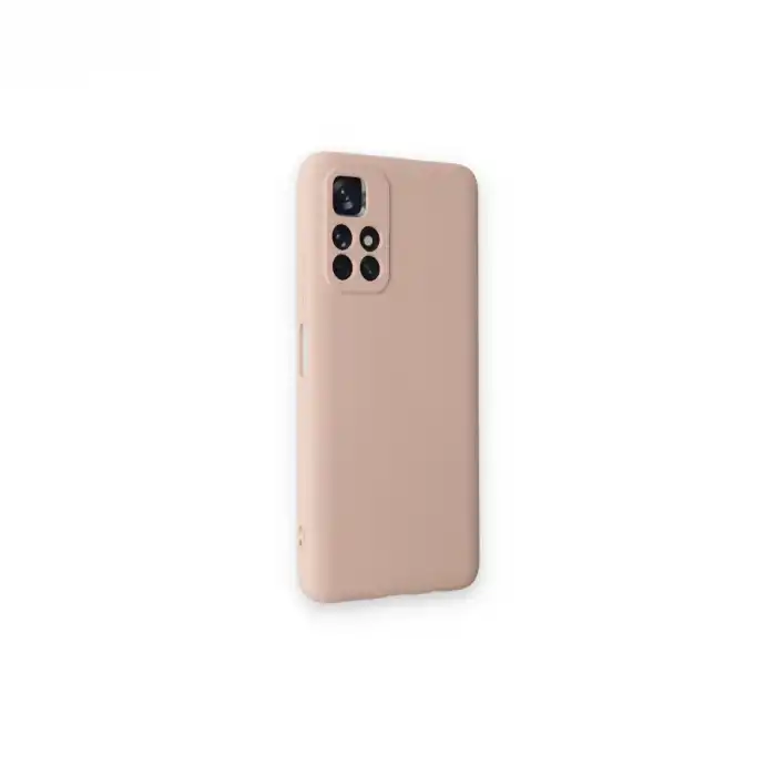 Xiaomi Redmi Note 11t Kılıf Nano İçi Kadife Silikon - Pudra