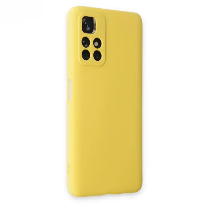 Xiaomi Redmi Note 11t Kılıf Nano İçi Kadife Silikon - Sarı