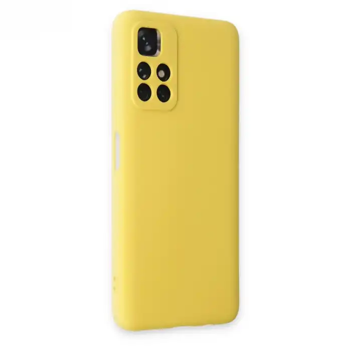 Xiaomi Redmi Note 11t Kılıf Nano İçi Kadife Silikon - Sarı