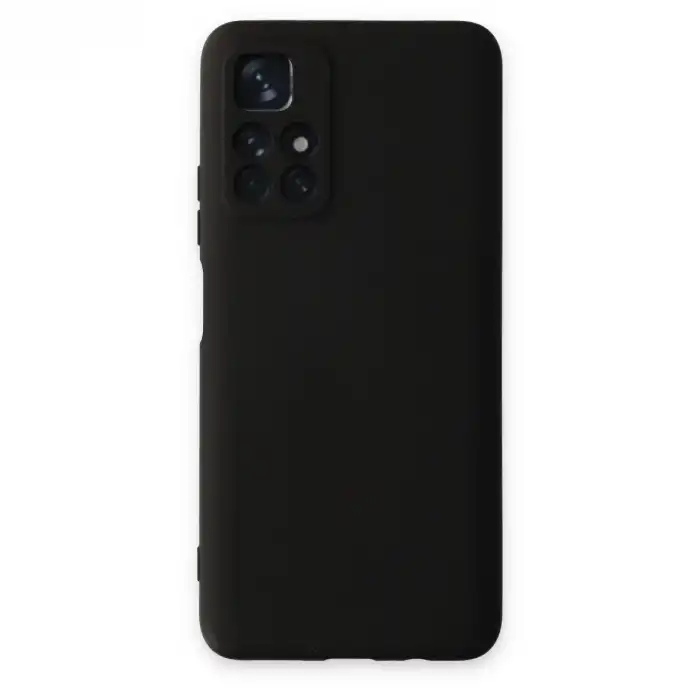 Xiaomi Redmi Note 11t Kılıf Nano İçi Kadife Silikon - Siyah
