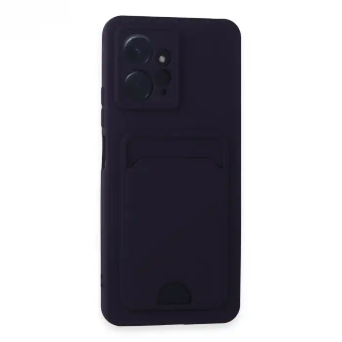 Xiaomi Redmi Note 12 4g Kılıf Kelvin Kartvizitli Silikon - Derin Mor