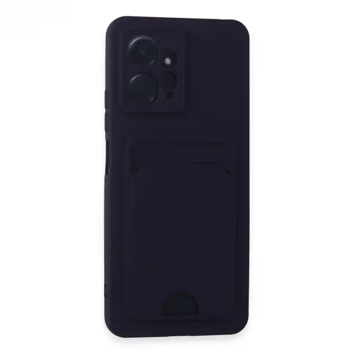 Xiaomi Redmi Note 12 4g Kılıf Kelvin Kartvizitli Silikon - Derin Mor