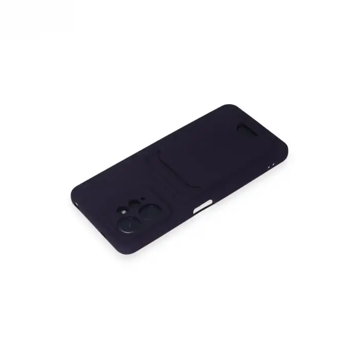 Xiaomi Redmi Note 12 4g Kılıf Kelvin Kartvizitli Silikon - Derin Mor