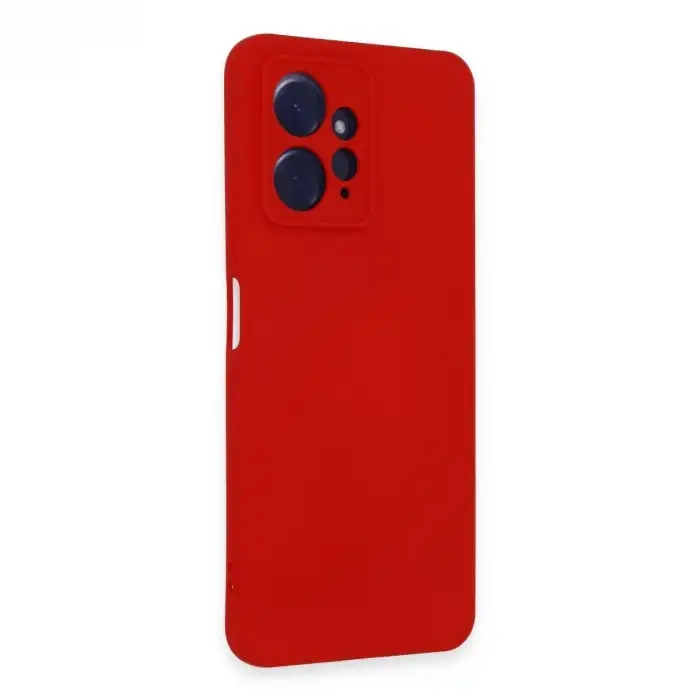 Xiaomi Redmi Note 12 4g Kılıf Nano İçi Kadife Silikon - Kırmızı