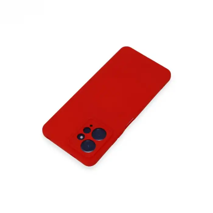 Xiaomi Redmi Note 12 4g Kılıf Nano İçi Kadife Silikon - Kırmızı