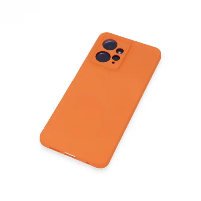 Xiaomi Redmi Note 12 4g Kılıf Nano İçi Kadife Silikon - Turuncu