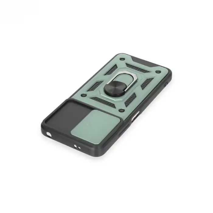 Xiaomi Redmi Note 12 4g Kılıf Pars Lens Yüzüklü Silikon - Yeşil