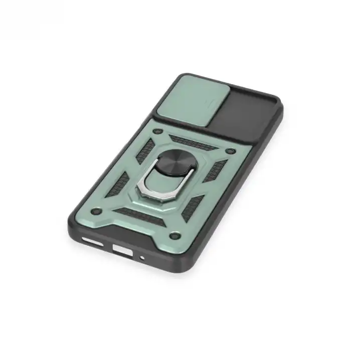 Xiaomi Redmi Note 12 4g Kılıf Pars Lens Yüzüklü Silikon - Yeşil