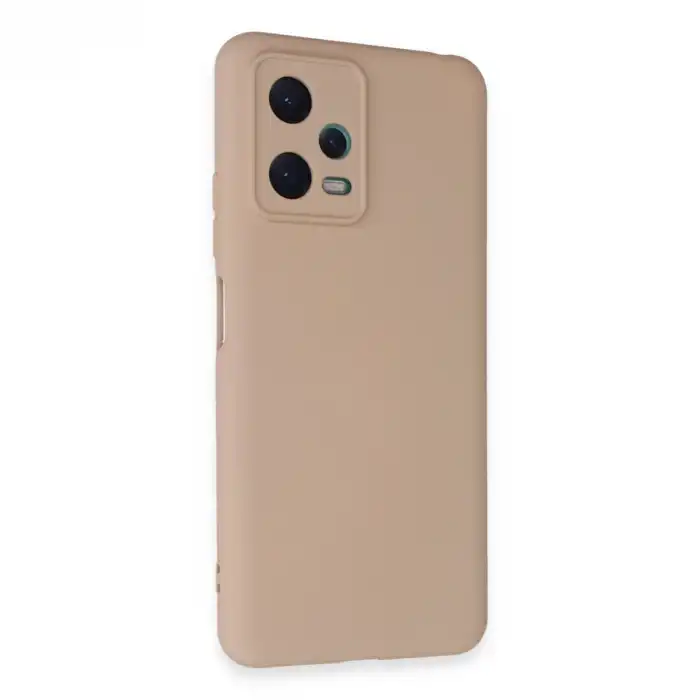 Xiaomi Redmi Note 12 5g Kılıf Nano İçi Kadife Silikon - Pudra
