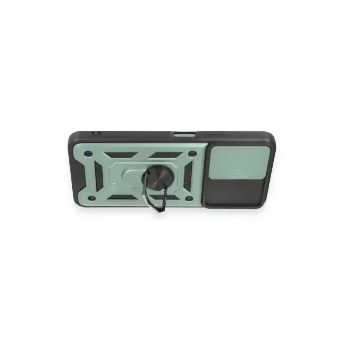 Xiaomi Redmi Note 12 5g Kılıf Pars Lens Yüzüklü Silikon - Yeşil
