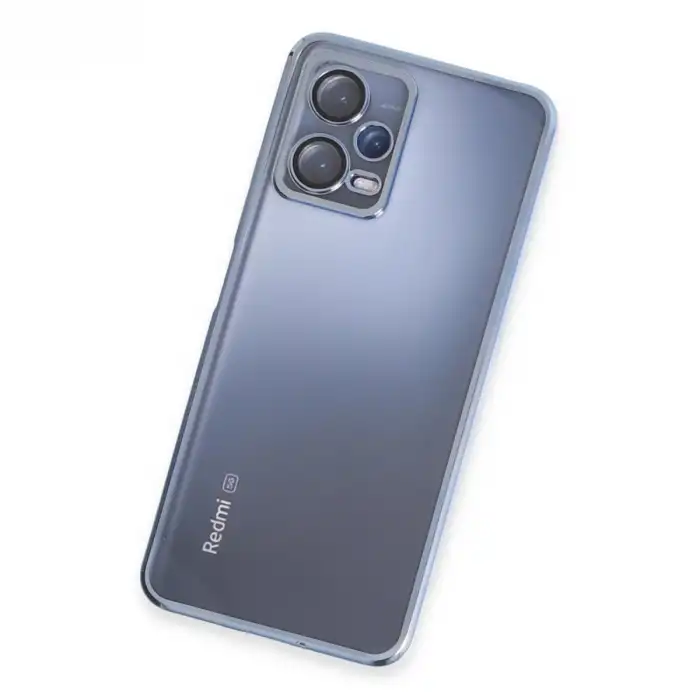 Xiaomi Redmi Note 12 5g Kılıf Razer Lensli Silikon - Açık Mavi