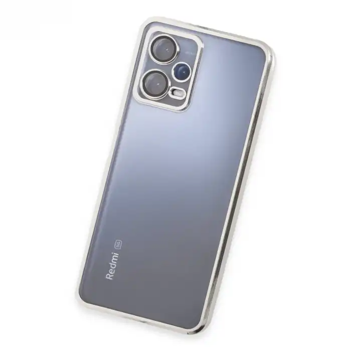 Xiaomi Redmi Note 12 5g Kılıf Razer Lensli Silikon - Gümüş