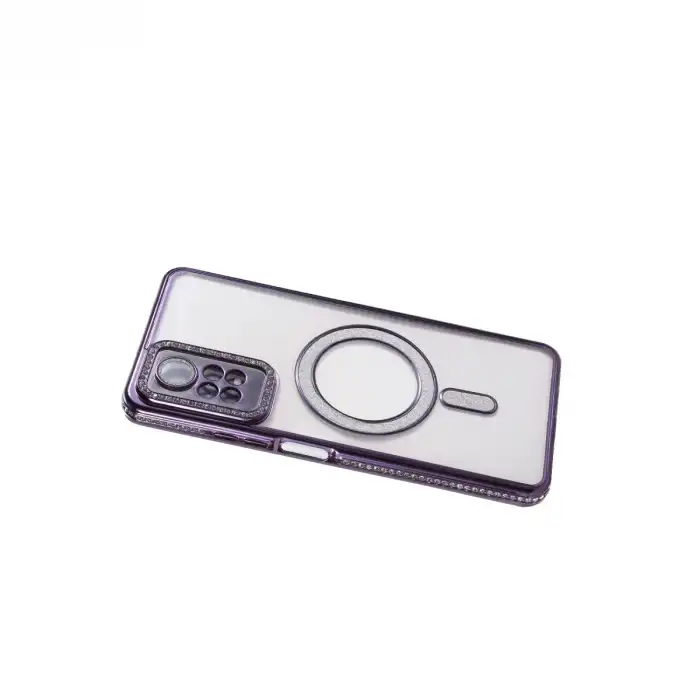 Xiaomi Redmi Note 12 Pro 4g Joke Simli Magneticsafe Kılıf - Derin Mor