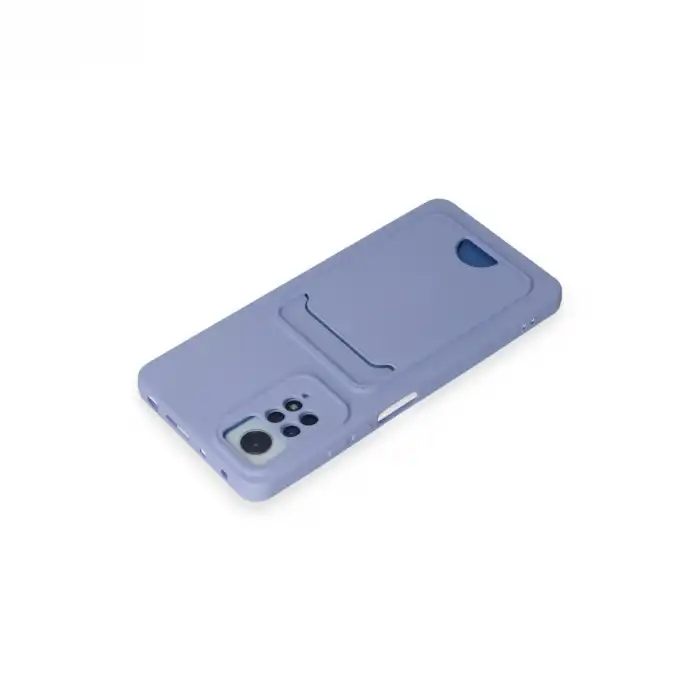 Xiaomi Redmi Note 12 Pro 4g Kılıf Kelvin Kartvizitli Silikon - Lila