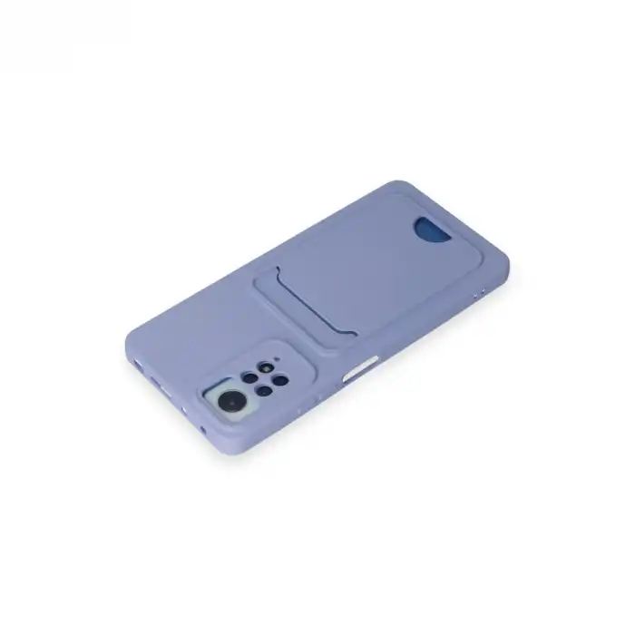 Xiaomi Redmi Note 12 Pro 4g Kılıf Kelvin Kartvizitli Silikon - Lila