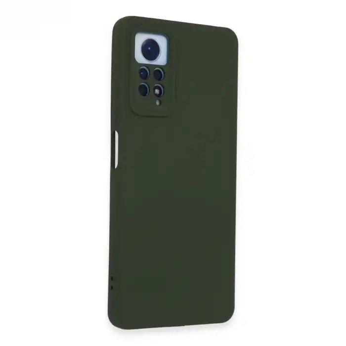 Xiaomi Redmi Note 12 Pro 4g Kılıf Nano İçi Kadife Silikon - Koyu Yeşil