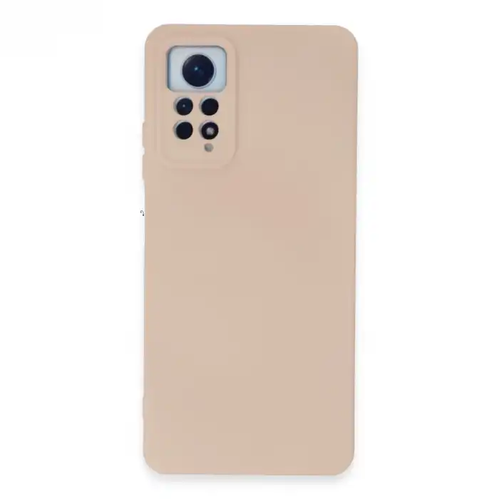 Xiaomi Redmi Note 12 Pro 4g Kılıf Nano İçi Kadife Silikon - Pudra