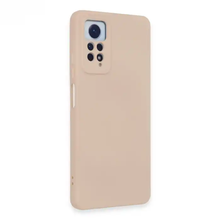 Xiaomi Redmi Note 12 Pro 4g Kılıf Nano İçi Kadife Silikon - Pudra