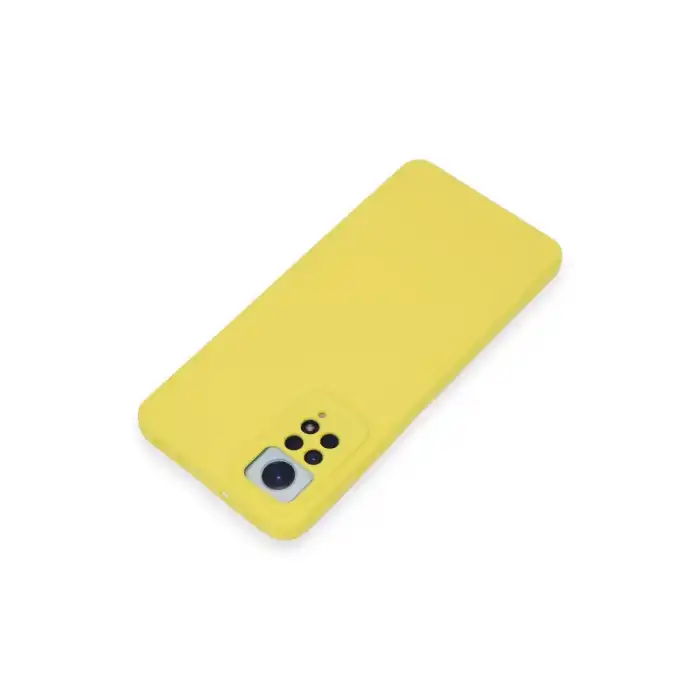Xiaomi Redmi Note 12 Pro 4g Kılıf Nano İçi Kadife Silikon - Sarı