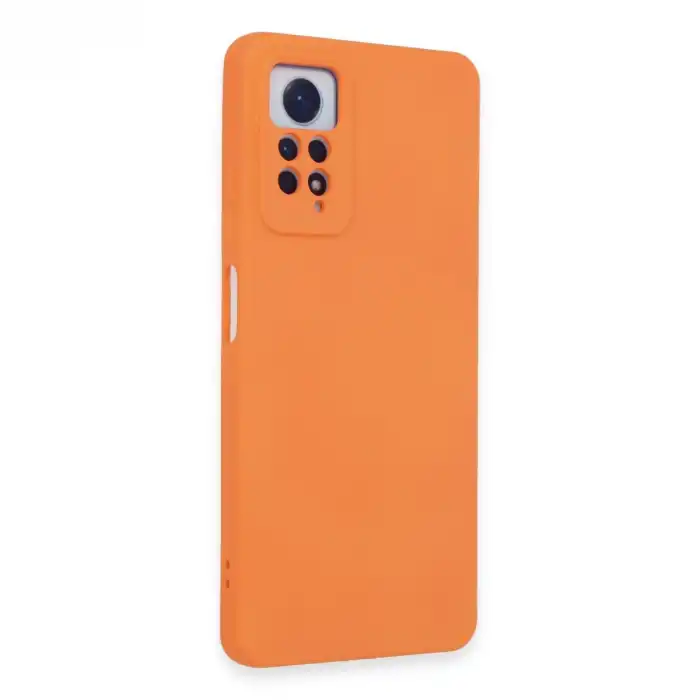 Xiaomi Redmi Note 12 Pro 4g Kılıf Nano İçi Kadife Silikon - Turuncu