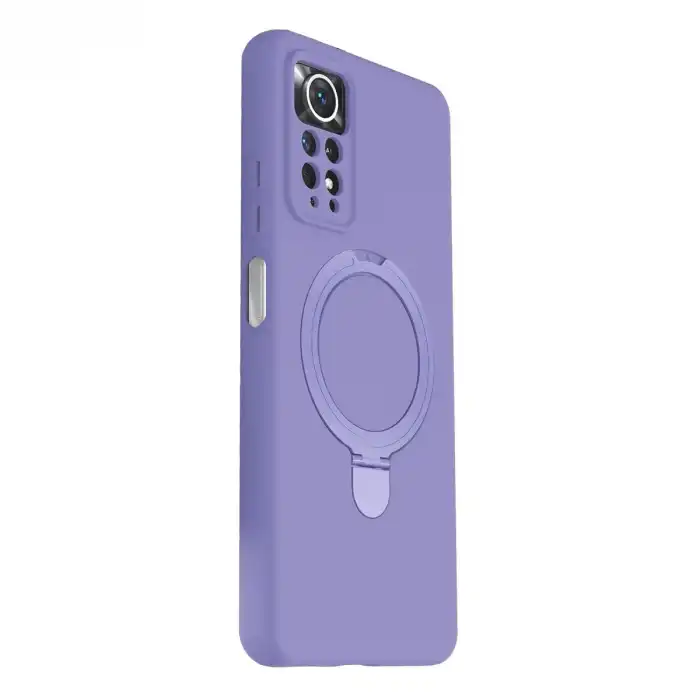 Xiaomi Redmi Note 12 Pro 4g Regal Magsafe Standlı Kapak - Lila