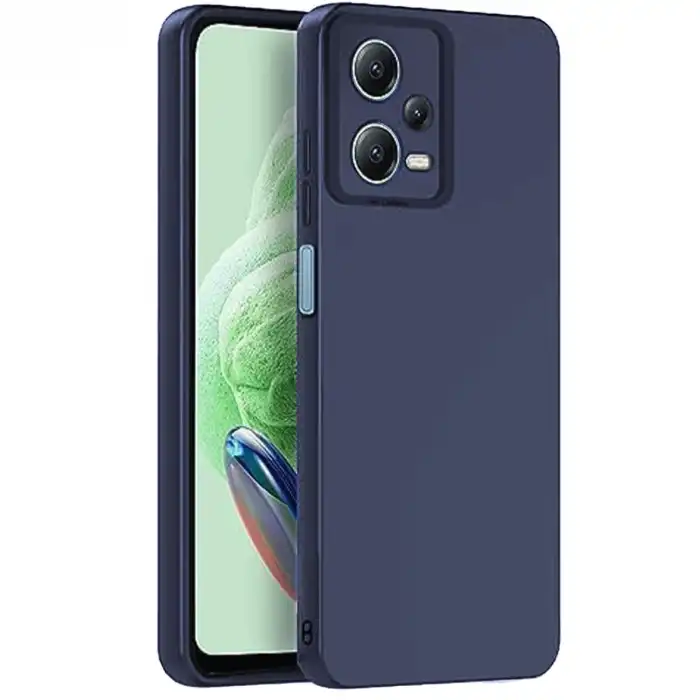 Xiaomi Redmi Note 12 Pro 5g Kılıf Nano İçi Kadife Silikon - Lacivert