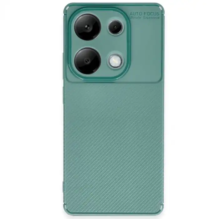Xiaomi Redmi Note 13 Pro 4g Kılıf Auto Focus Karbon Kapak - Koyu Yeşil