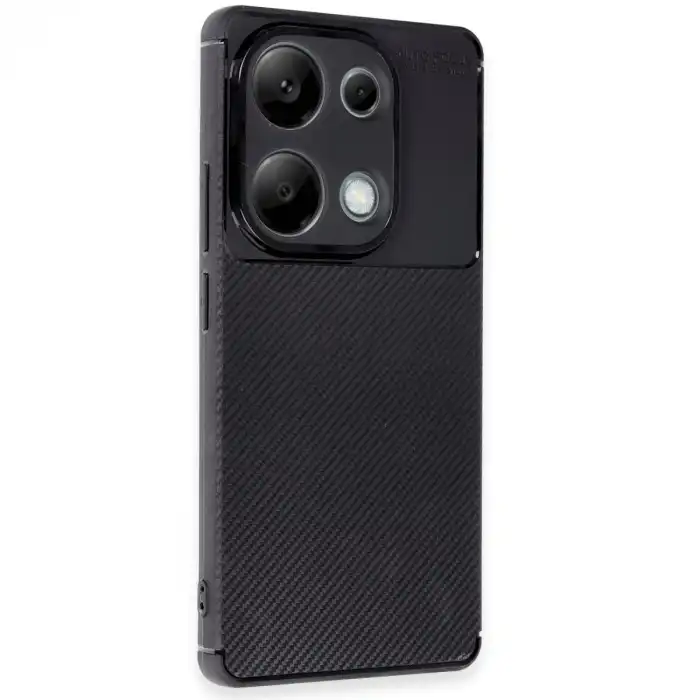 Xiaomi Redmi Note 13 Pro 4g Kılıf Auto Focus Karbon Kapak - Siyah