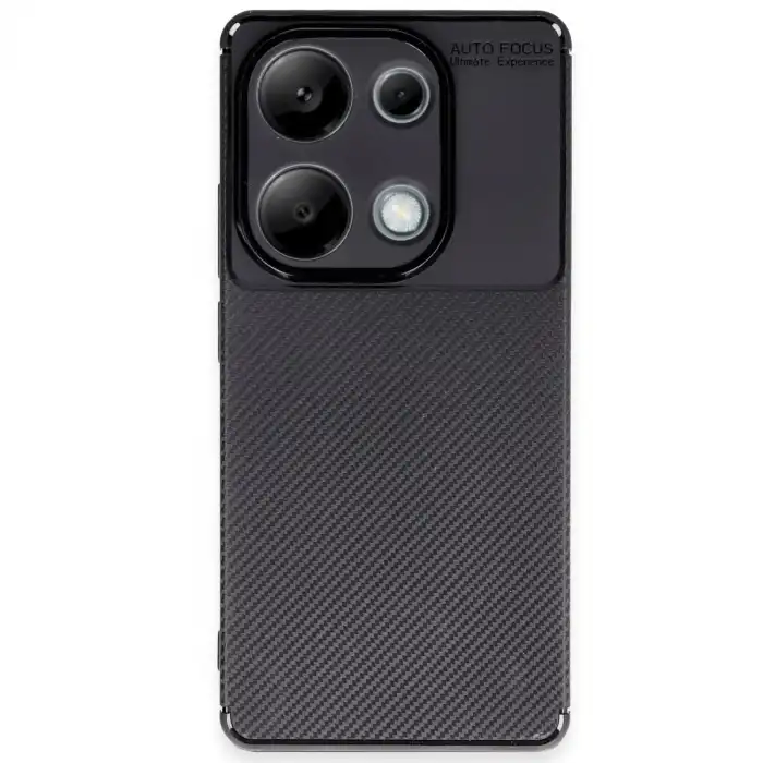 Xiaomi Redmi Note 13 Pro 4g Kılıf Auto Focus Karbon Kapak - Siyah