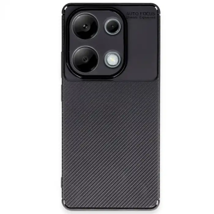Xiaomi Redmi Note 13 Pro 4g Kılıf Auto Focus Karbon Kapak - Siyah