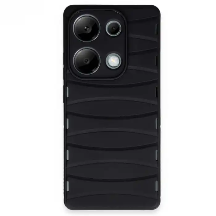 Xiaomi Redmi Note 13 Pro 4g Kılıf Bibercas Silikon Kapak - Siyah