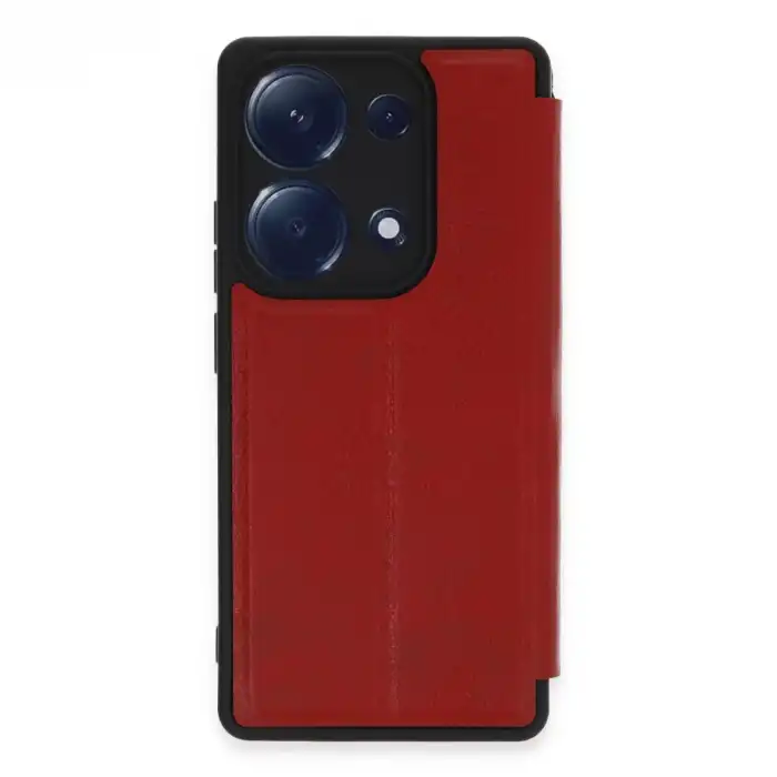 Xiaomi Redmi Note 13 Pro 4g Kılıf Flip Cover - Kırmızı