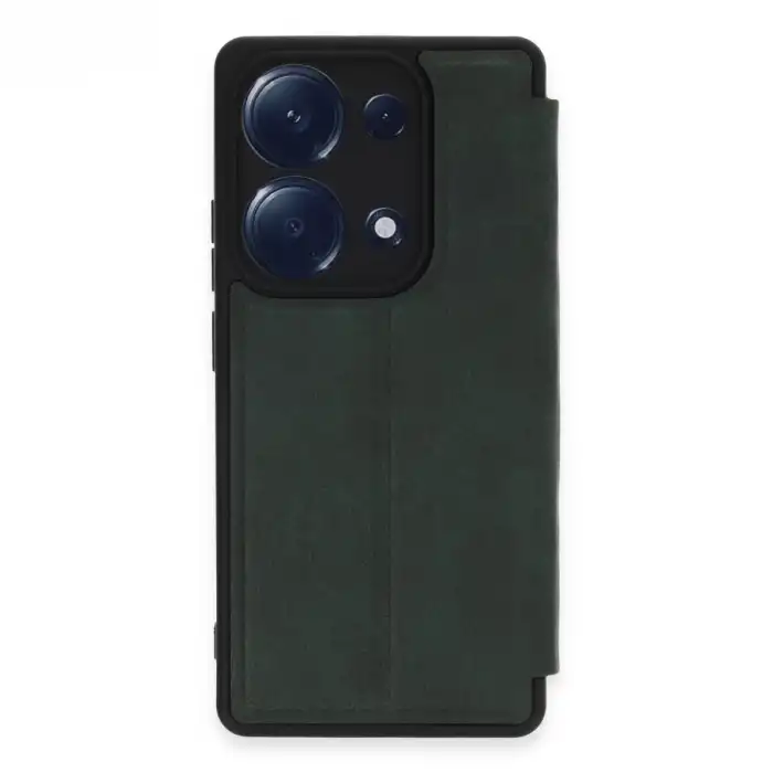 Xiaomi Redmi Note 13 Pro 4g Kılıf Flip Cover - Koyu Yeşil