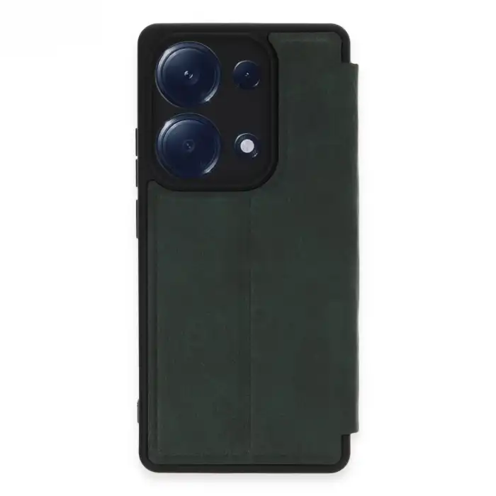 Xiaomi Redmi Note 13 Pro 4g Kılıf Flip Cover - Koyu Yeşil