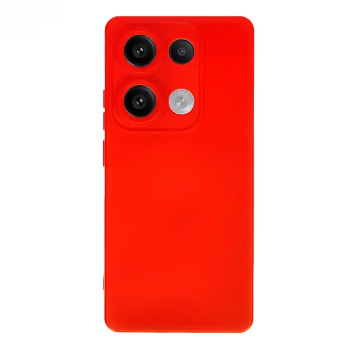 Xiaomi Redmi Note 13 Pro 4g Kılıf Nano İçi Kadife Silikon - Kırmızı