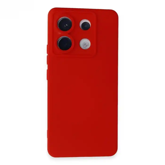 Xiaomi Redmi Note 13 Pro 5g Kılıf Nano İçi Kadife Silikon - Kırmızı