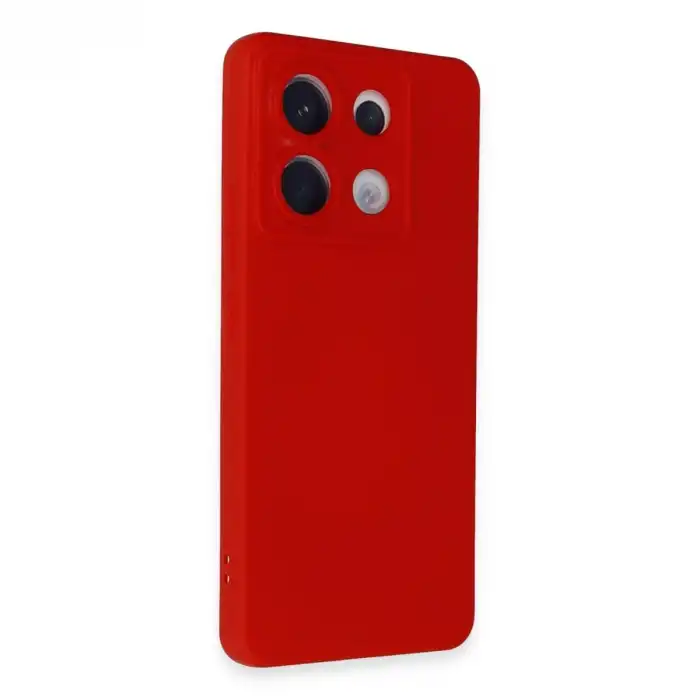 Xiaomi Redmi Note 13 Pro 5g Kılıf Nano İçi Kadife Silikon - Kırmızı