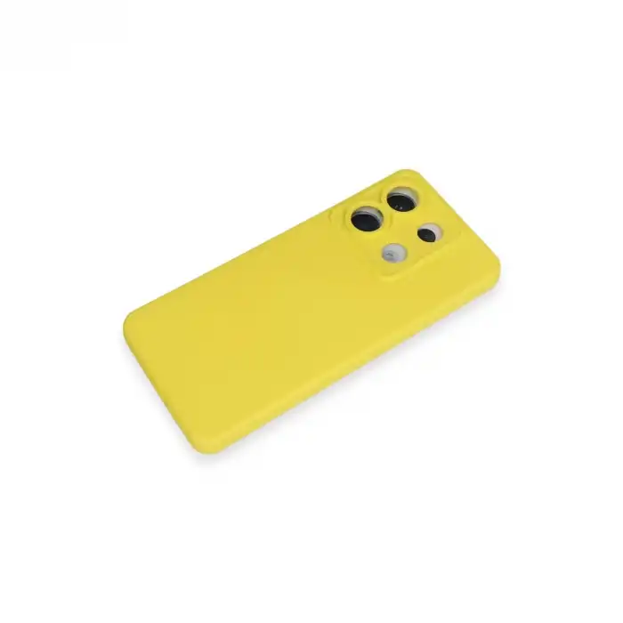 Xiaomi Redmi Note 13 Pro 5g Kılıf Nano İçi Kadife Silikon - Sarı
