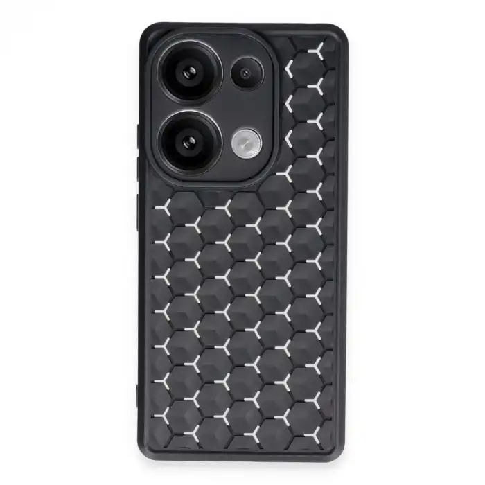 Xiaomi Redmi Note 13 Pro 5g Kılıf Petek Silikon Kapak - Siyah